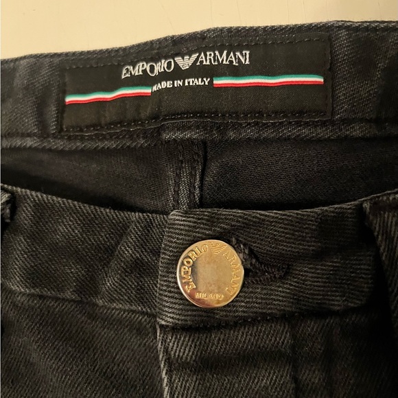 Emporio Armani Gold Series Mens Slim Fit Black Gold Jeans 6Z1J00 1D2JZ 0005 - Picture 7 of 16